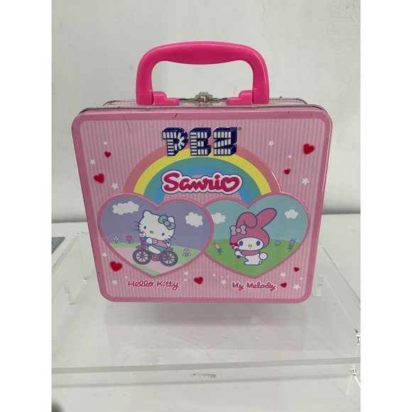 Sanrio Hello Kitty Pez Dispensers with Metal Tin Carrying Case USED NO Candy - Picture 11 of 15